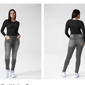 Universal Standard Gray Logan Skinny Jeans 8